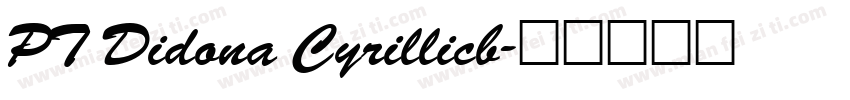 PT Didona Cyrillicb字体转换